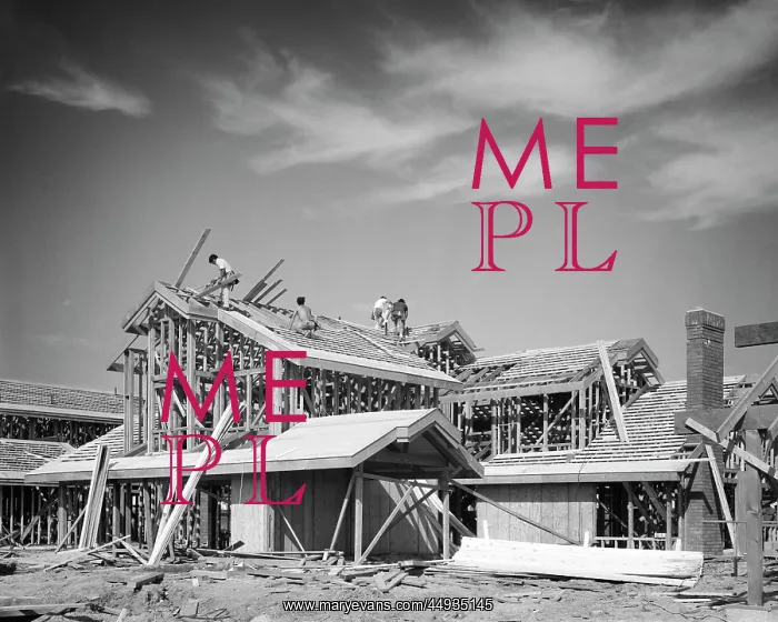 : Crew of Four Men Carpenters at work : Crew of Four Men Carpenters at work