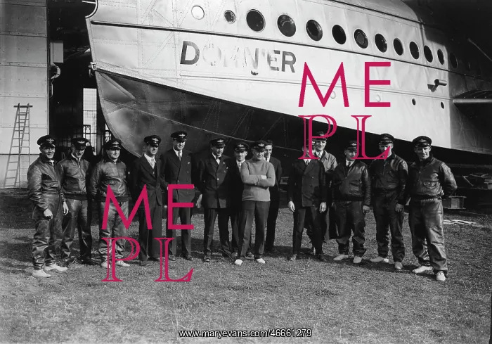 : The crew of the seaplane Dornier Do : The crew of the seaplane Dornier Do
