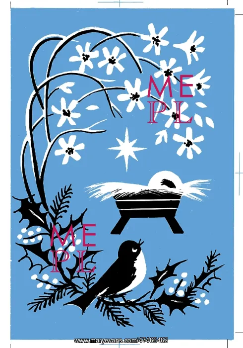 : Crib with Robin on Holly Branch : Crib with Robin on Holly Branch
