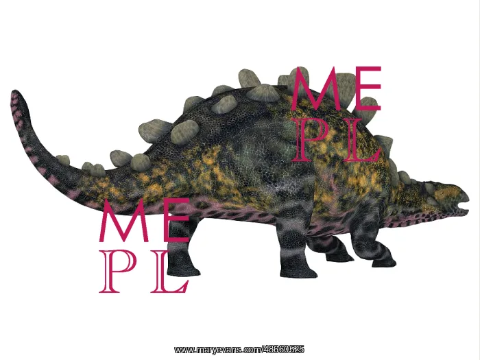 : Crichtonsaurus dinosaur, white background : Crichtonsaurus dinosaur, white background