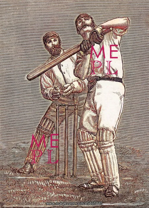 : Cricket a batsman dealing with a full pitch : Cricket a batsman dealing with a full pitch