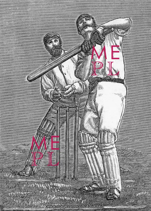 : Cricket a batsman dealing with a full pitch : Cricket a batsman dealing with a full pitch