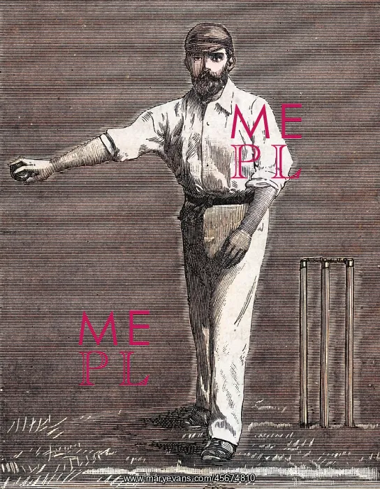 : Cricket bowling a low delivery : Cricket bowling a low delivery