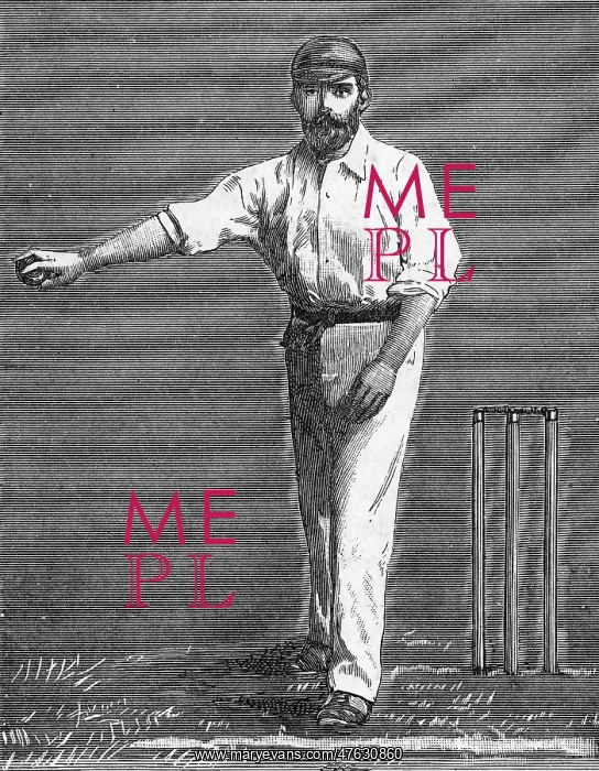 : Cricket bowling a low delivery : Cricket bowling a low delivery