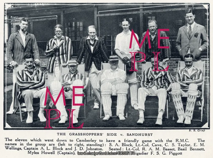  : Cricket - The Grasshoppers Side v. Sandhurst
