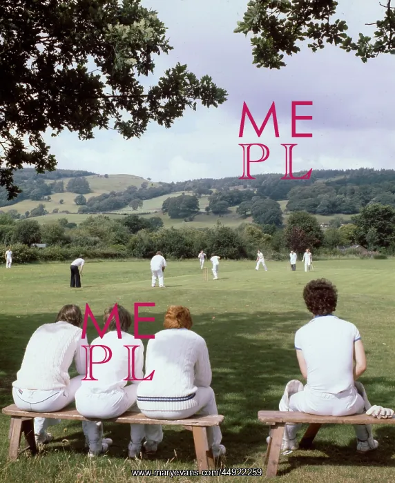  : Cricket match in progress, Hawkshead, Cumbria