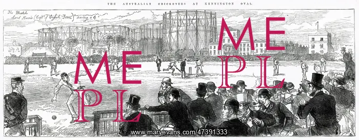 : CRICKET AT THE OVAL 1880 : CRICKET AT THE OVAL 1880