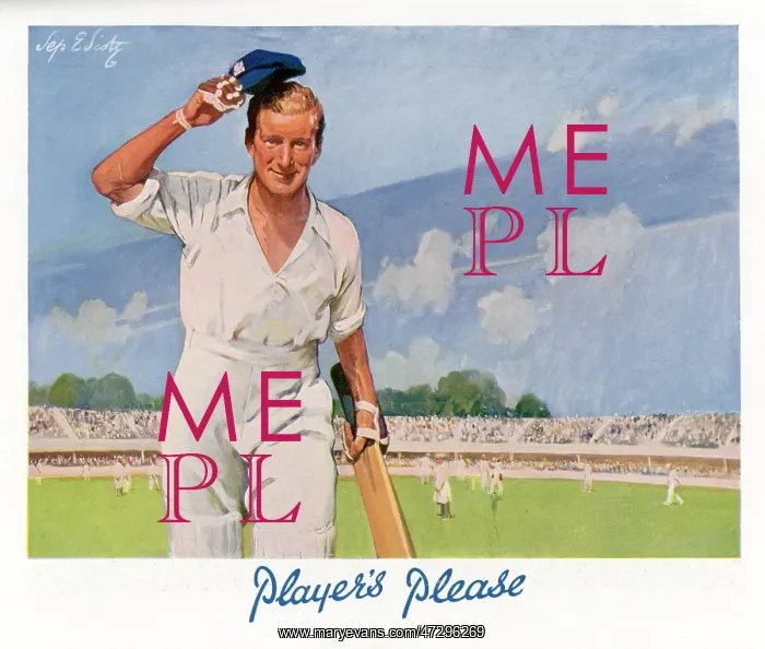 : CRICKET PLAYER / 1929 : CRICKET PLAYER / 1929