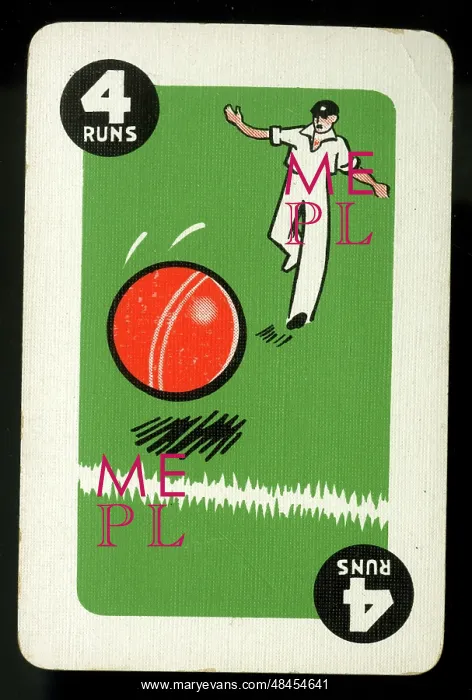  : Cricket - Run-It-Out card game - 4 Runs