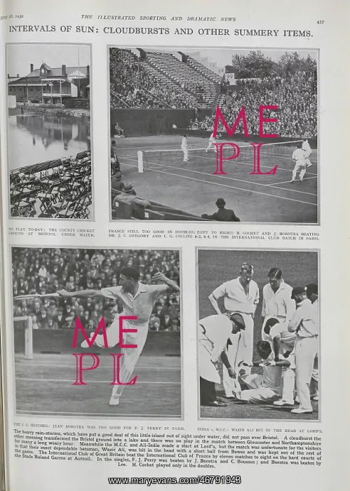 : Cricket and Tennis : Cricket and Tennis