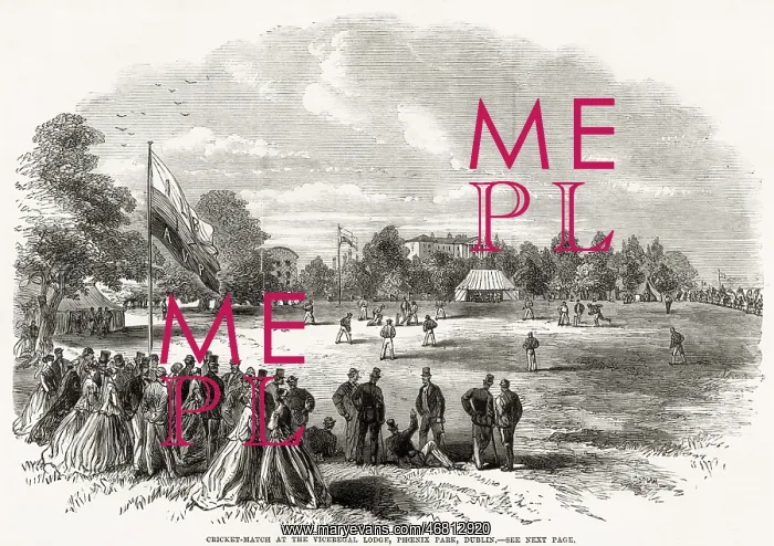 : Cricket at Viceregal Lodge, Dublin : Cricket at Viceregal Lodge, Dublin