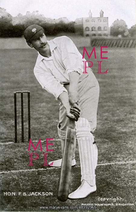 : Cricketer The Honourable Frank Stanley Jackson : Cricketer The Honourable Frank Stanley Jackson
