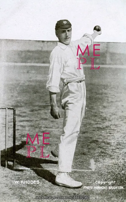 : Cricketer Wilfred Rhodes : Cricketer Wilfred Rhodes