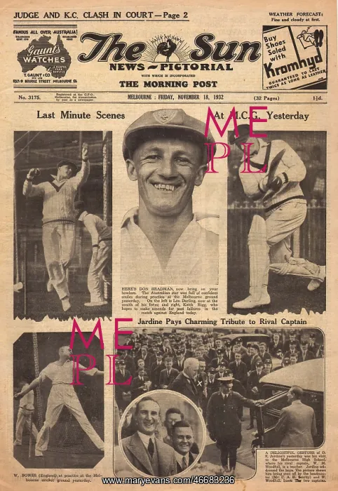 : Cricketers at Melbourne Cricket Ground : Cricketers at Melbourne Cricket Ground