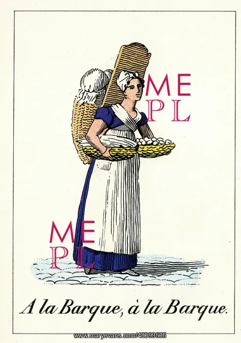  : Cries of Paris - street trader with baskets