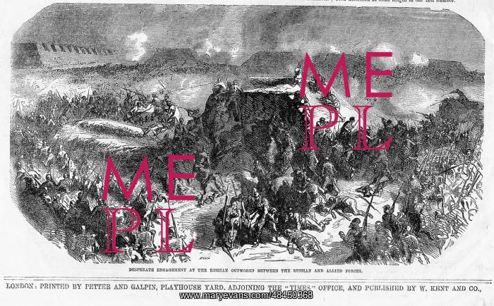 : Crimean War, engagement of Russian and allied forces : Crimean War, engagement of Russian and allied forces