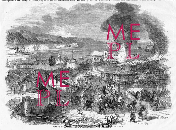 : Crimean War, Kerch from the road to Simferopol : Crimean War, Kerch from the road to Simferopol
