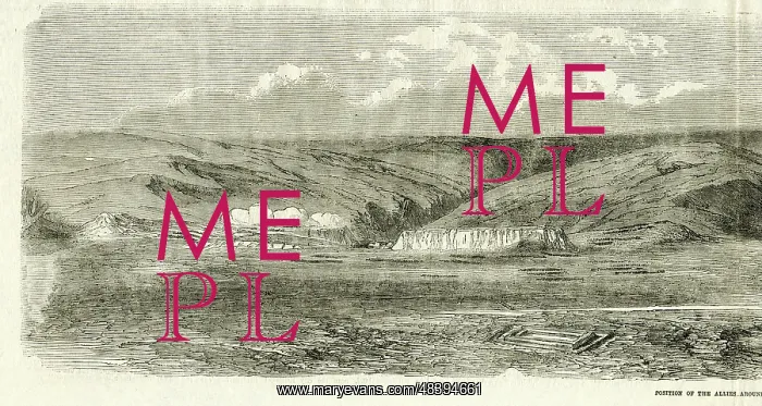 : Crimean War, position of Allies around Balaclava : Crimean War, position of Allies around Balaclava