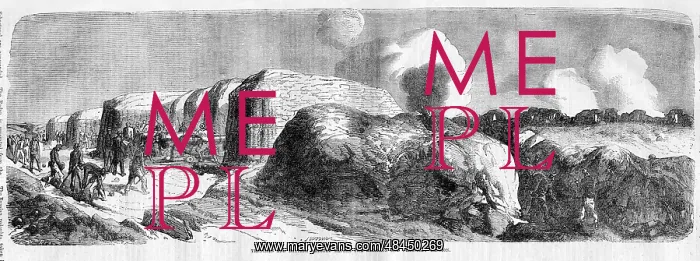 : Crimean War, trenches and battery : Crimean War, trenches and battery