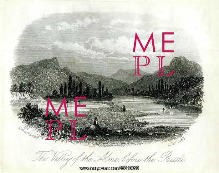 : Crimean War, Valley of the Alma before the Battle : Crimean War, Valley of the Alma before the Battle