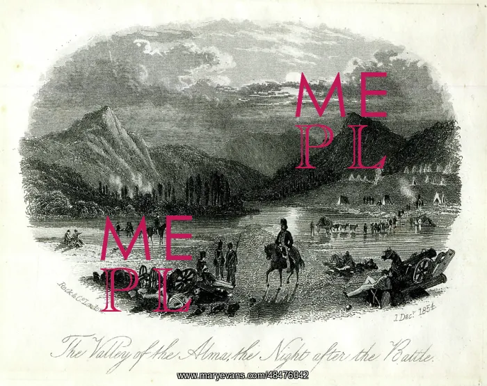 : Crimean War, Valley of the Alma the night after the Battle : Crimean War, Valley of the Alma the night after the Battle