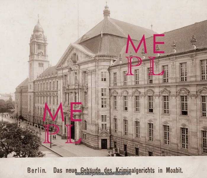 : Criminal Court Moabit, 1906 : Criminal Court Moabit, 1906