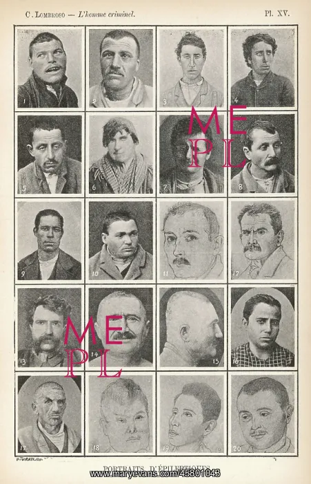 : CRIMINAL TYPES / LOMBROSO : CRIMINAL TYPES / LOMBROSO