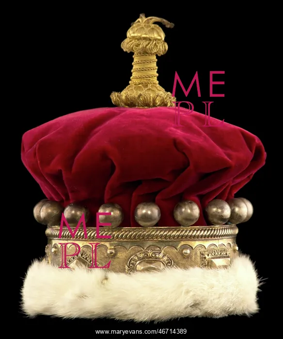 : Crimson velvet coronet, 1911 : Crimson velvet coronet, 1911