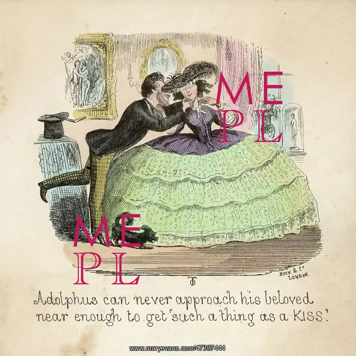 : Crinoline Prevents Kiss : Crinoline Prevents Kiss