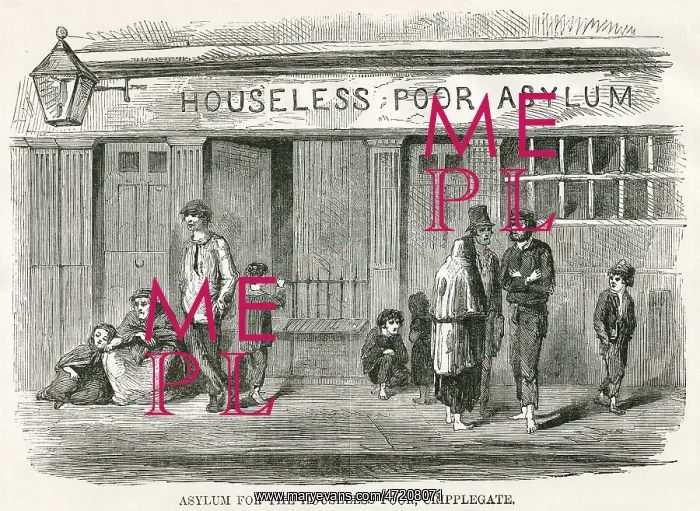 : CRIPPLEGATE ASYLUM 1850s : CRIPPLEGATE ASYLUM 1850s
