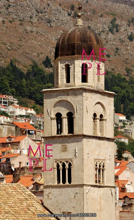 : CROATIA. DUBROVNIK. Tower of the Franciscan Monastery : CROATIA. DUBROVNIK. Tower of the Franciscan Monastery