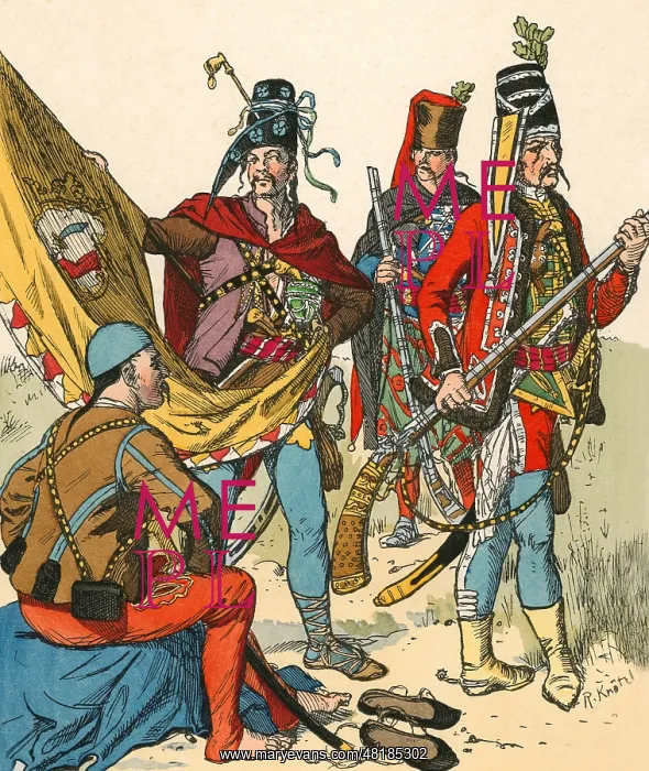 : Croatian Pandurs, 1724 : Croatian Pandurs, 1724