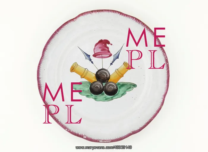 : Crockery. Plate. Paris, Musee Carnavalet : Crockery. Plate. Paris, Musee Carnavalet