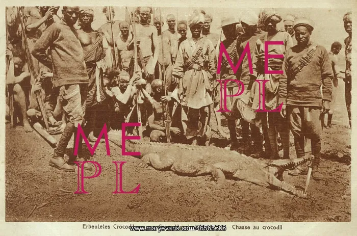 : Crocodile Shooting Party - Sudan : Crocodile Shooting Party - Sudan