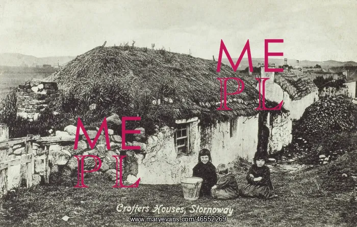 : Crofter's Houses - Stornoway, Outer Hebrides, Scotland : Crofter's Houses - Stornoway, Outer Hebrides, Scotland