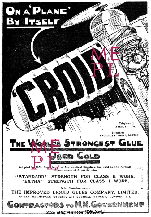 : Croid Glues For Aeroplane Constructors : Croid Glues For Aeroplane Constructors