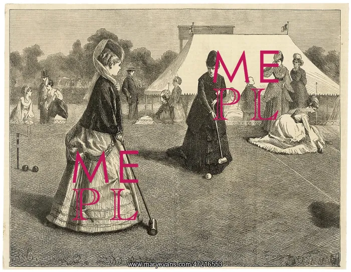 : Croquet - Wimbledon - 1870 : Croquet - Wimbledon - 1870