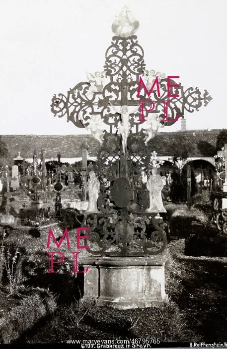 : Cross at a cemetery in Steyr : Cross at a cemetery in Steyr