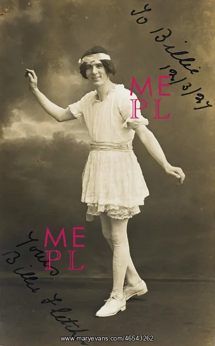 : Cross-dressing male dancer : Cross-dressing male dancer