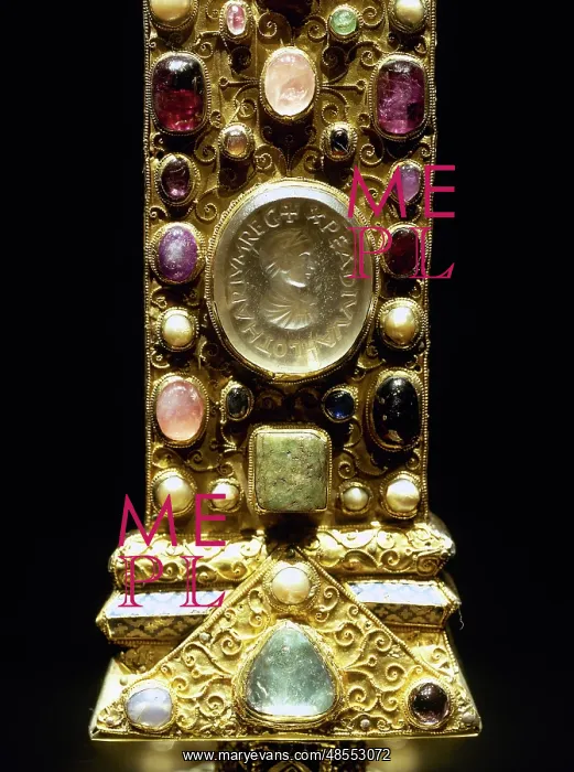 : Cross of Lothair II. Aachen Cathedral Treasury. Germany : Cross of Lothair II. Aachen Cathedral Treasury. Germany