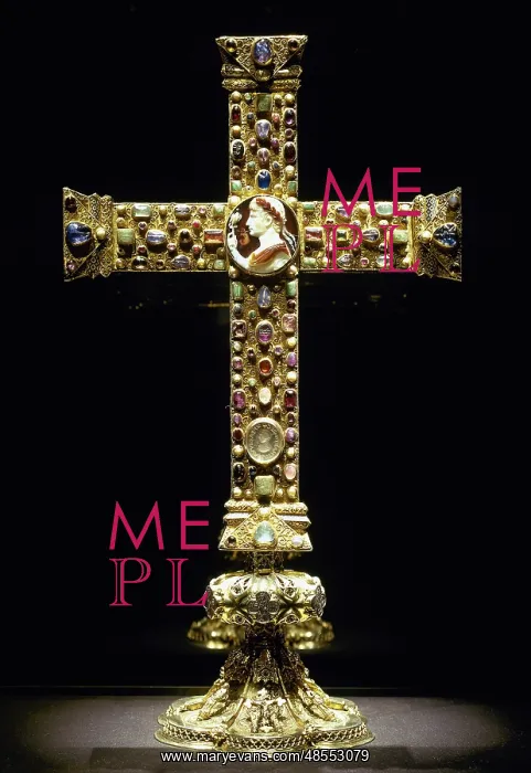 : Cross of Lothair II. Aachen Cathedral Treasury. Germany : Cross of Lothair II. Aachen Cathedral Treasury. Germany