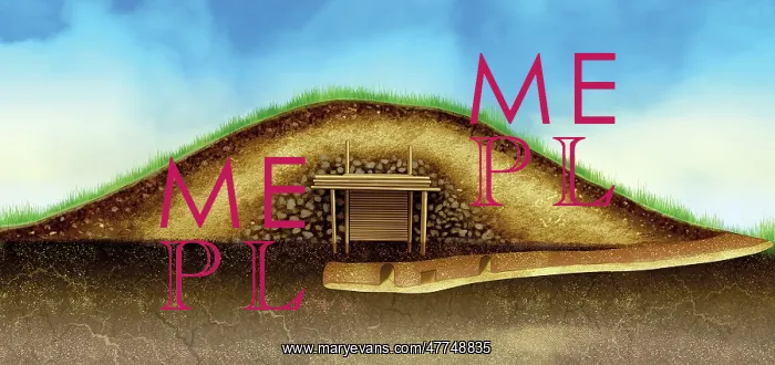 : Cross-section, prehistoric burial mound, Kazakhstan : Cross-section, prehistoric burial mound, Kazakhstan