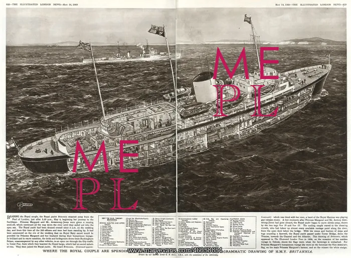 : Cross section of the royal yacht Britannia : Cross section of the royal yacht Britannia