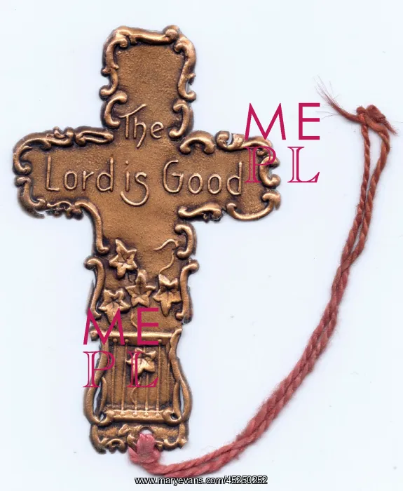 : Cross-shaped metal bookmark : Cross-shaped metal bookmark