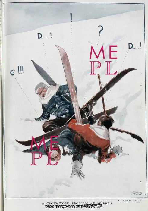 : A Cross Word, skiing accident, by Norman Keene : A Cross Word, skiing accident, by Norman Keene