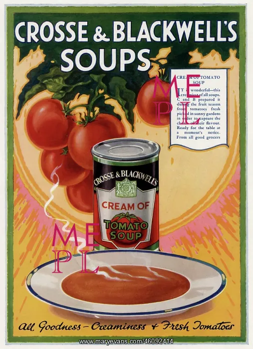: Crosse and Blackwell's soups advertisement : Crosse and Blackwell's soups advertisement