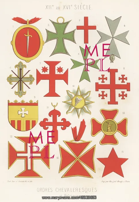 : Crosses and badges of Orders of Chivalry : Crosses and badges of Orders of Chivalry