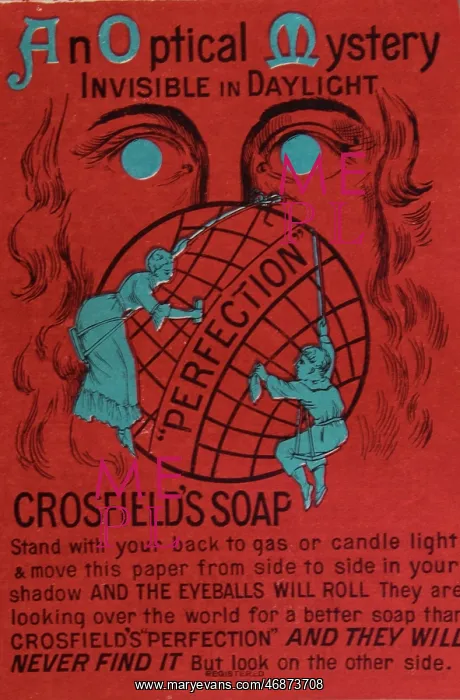 : Crossfield's Soap - An Optical Mystery advert : Crossfield's Soap - An Optical Mystery advert