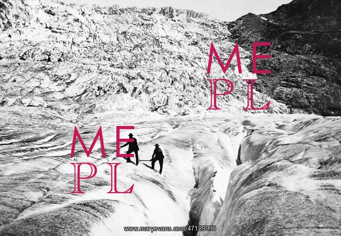 : Crossing the Rhone Glacier in the Furka Pass : Crossing the Rhone Glacier in the Furka Pass