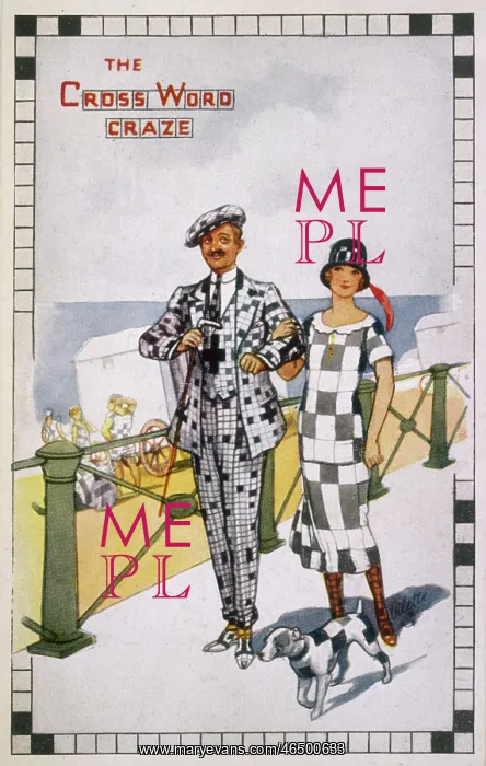 : The Crossword Craze - 1920 : The Crossword Craze - 1920